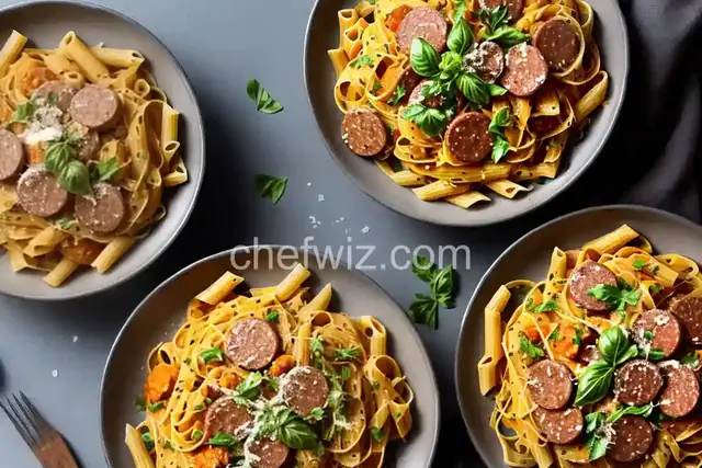 Pasta with Pumpkin and Sausage