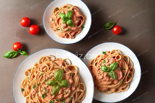 Pasta with Tomato Cream Sauce