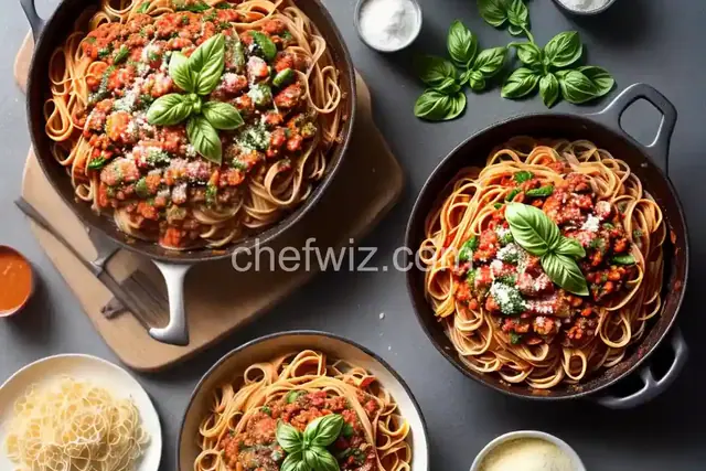 Pasta with Vegetable "Bolognese"