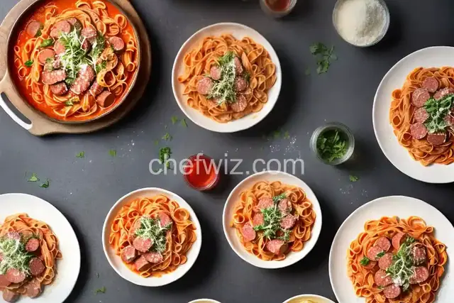 Pasta with Vodka Sauce and Sausage