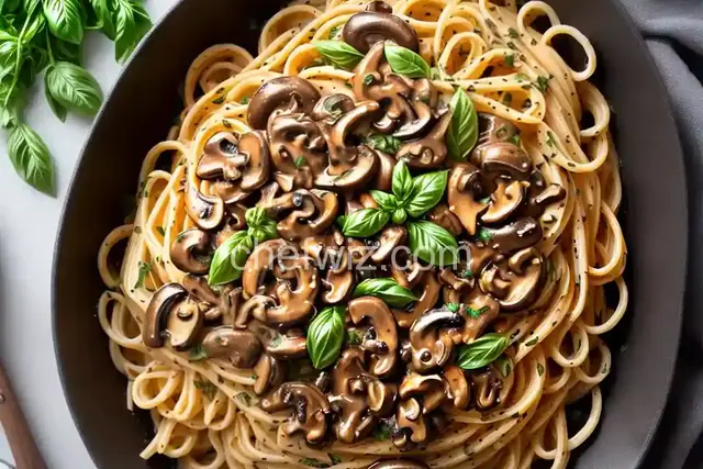 Pasta with Wild Mushroom Sauce