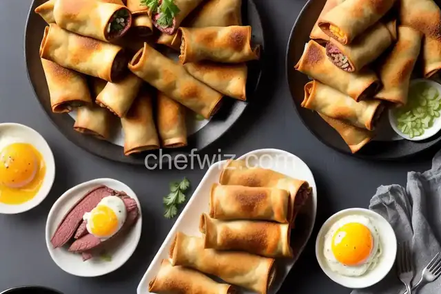 Pastrami Egg Rolls