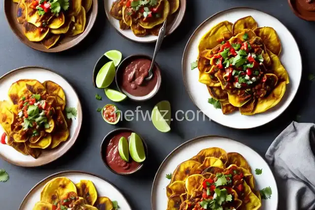 Patacones Con Hogao (Colombian-style Fried Plantains with Tomato-onion Sauce) Recipe
