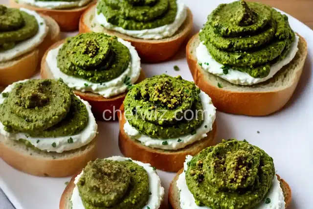 Pea Pesto Crostini