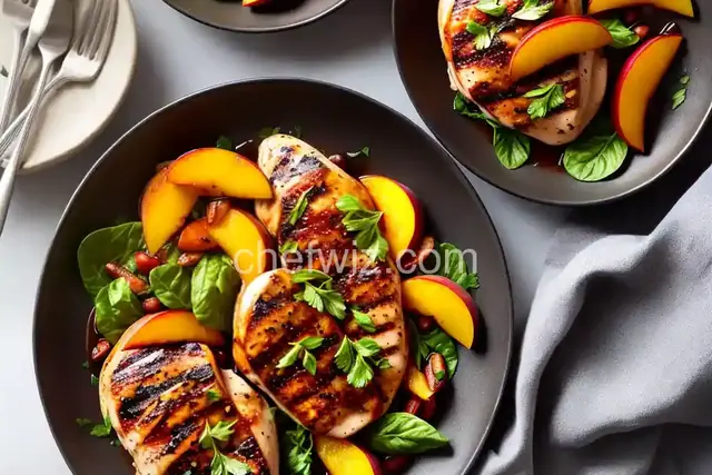 Peach Balsamic Grilled Chicken