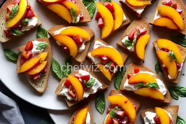 Peach Bruschetta