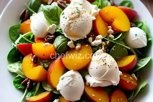 Peach Burrata Salad