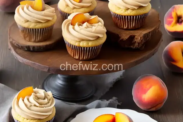 Peach Cobbler Cupcakes