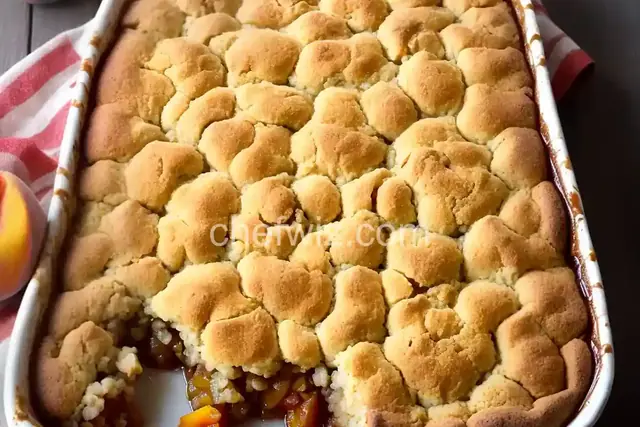 Peach Cobbler Dump Cake