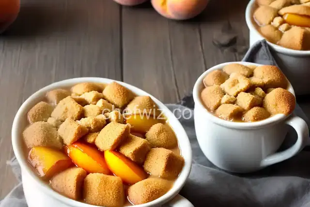 Peach Cobbler in a Mug
