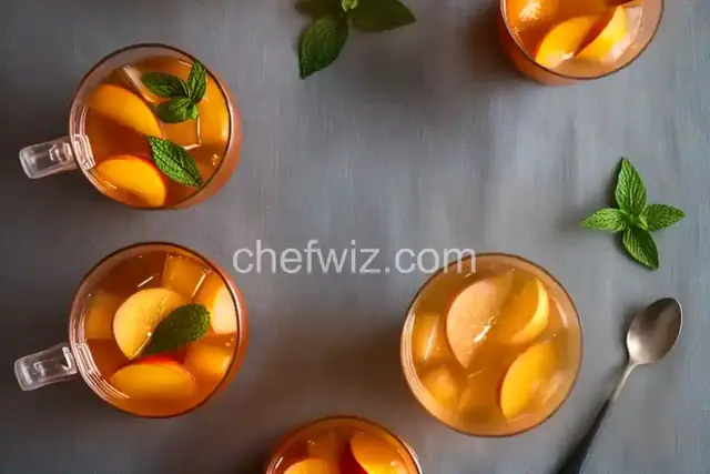 Peach-Ginger Iced Tea