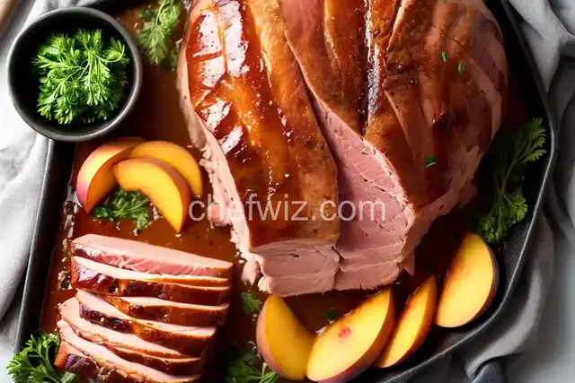 Peach Glazed Ham