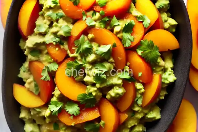 Peach Guacamole