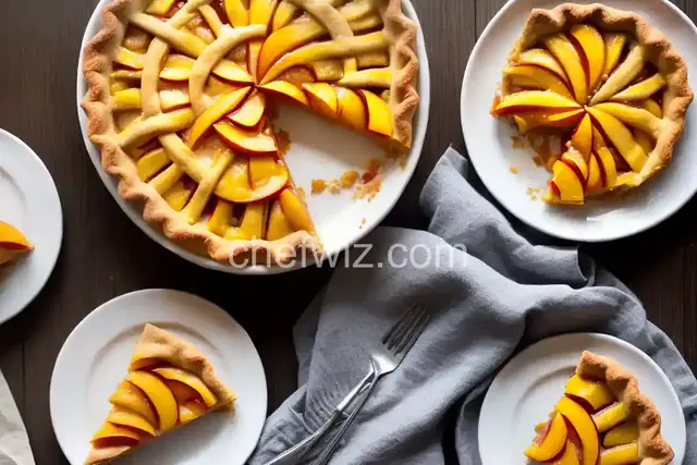 Peach Lattice Pie