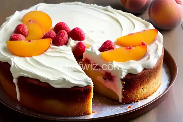 Peach Melba Cake