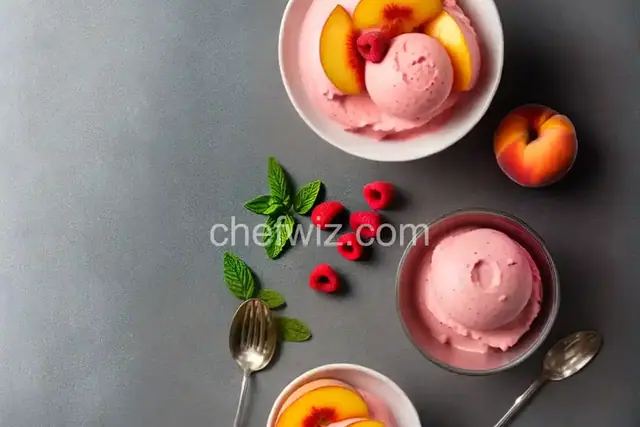 Peach Raspberry Sorbet