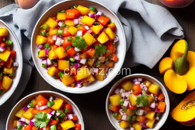 Peach Salsa with Habaneros