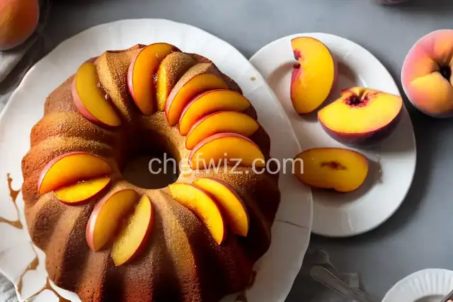 Peach Upside-Down Bundt Cake