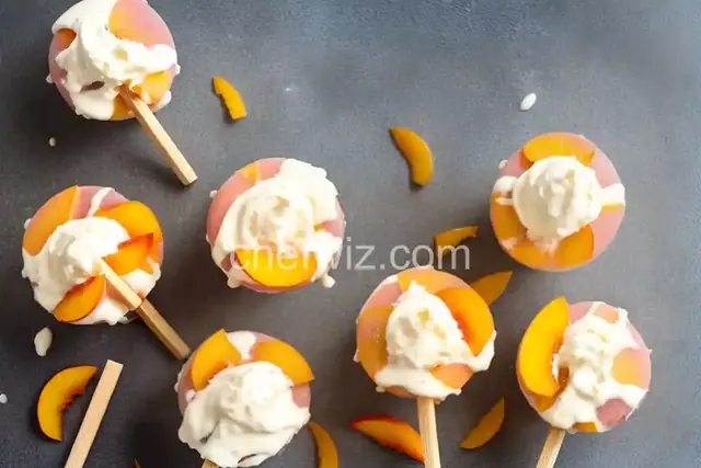 Peach-Vanilla Cream Pops