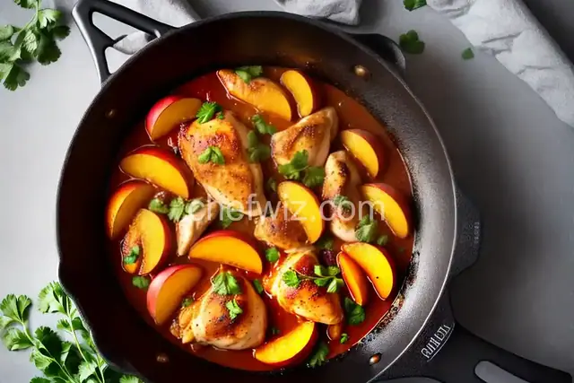 Peach Whisky Chicken