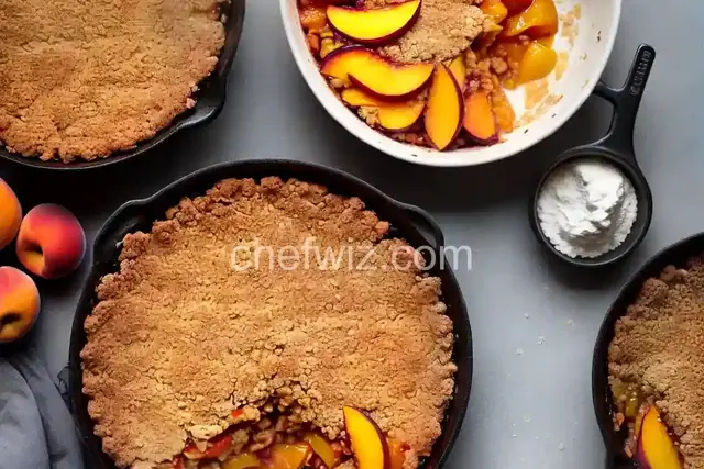 Peach and Nectarine Crumble