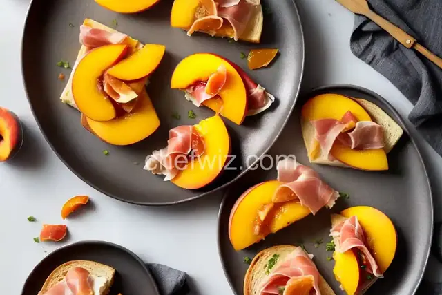 Peach and Prosciutto Sandwich