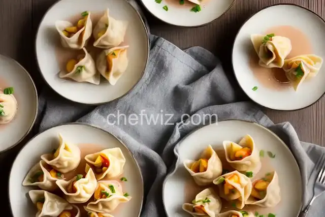 Peaches and Cream Wontons