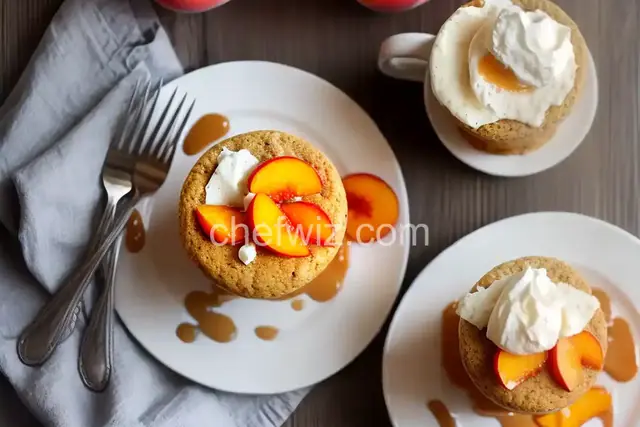 Peachy Breakfast Mug Cake