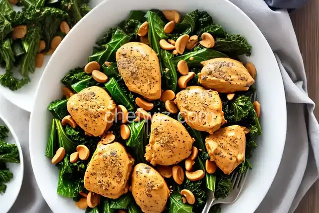 Peanut-Butter-Braised Chicken and Greens