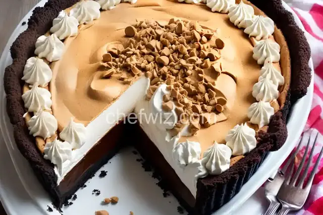 Peanut Butter Pie With Hidden Fudgy Center