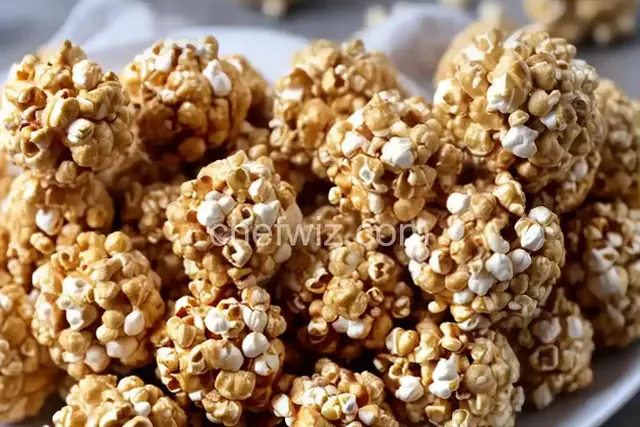 Peanut Butter Popcorn Balls