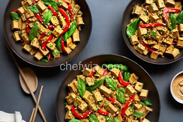 Peanut Butter Tofu Stir-Fry