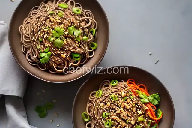 Peanut Soba Noodle Bowl