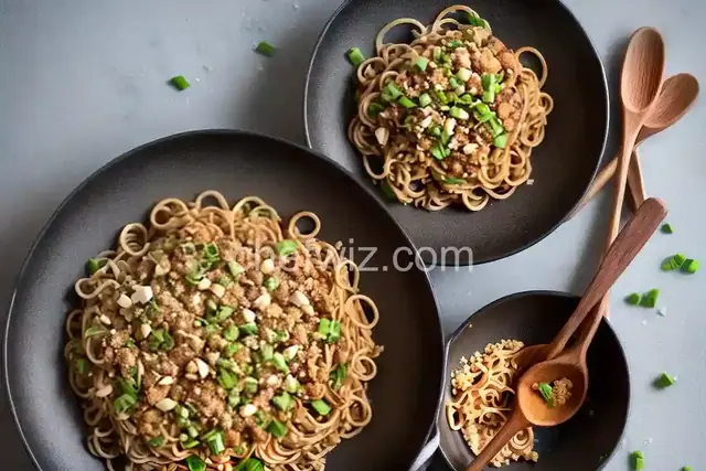 Peanutty Noodles with Tempeh Crumbles