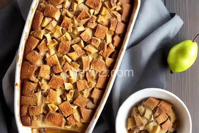 Pear Bread Pudding