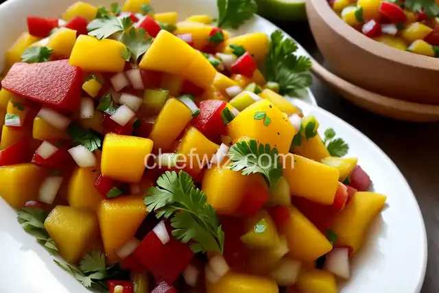 Pear-Mango Salsa