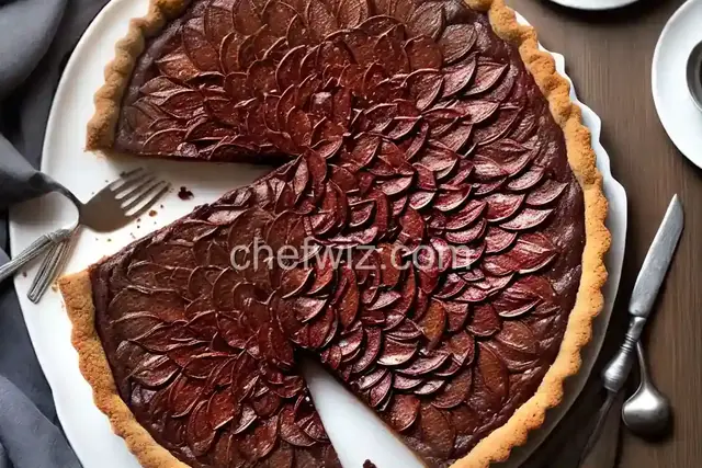 Pear and Chocolate Tart