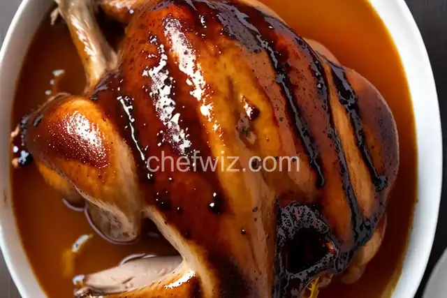 Peking-Style Roast Turkey with Molasses-Soy Glaze and Orange-Ginger Gravy