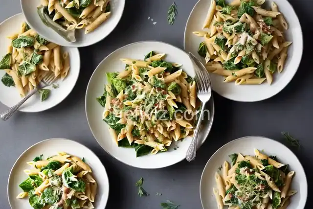Penne Pasta with Cannellini Beans and Escarole