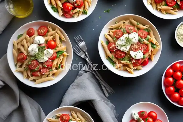 Penne, Tomato, and Mozzarella Salad