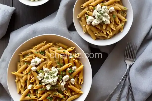 Penne with Butternut Squash and Goat Cheese
