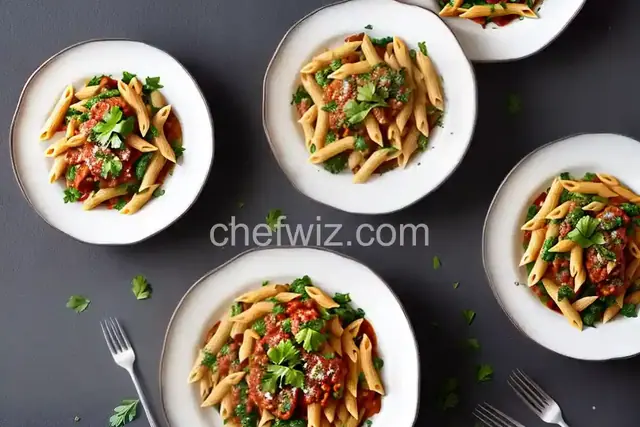 Penne with Eggplant Sauce