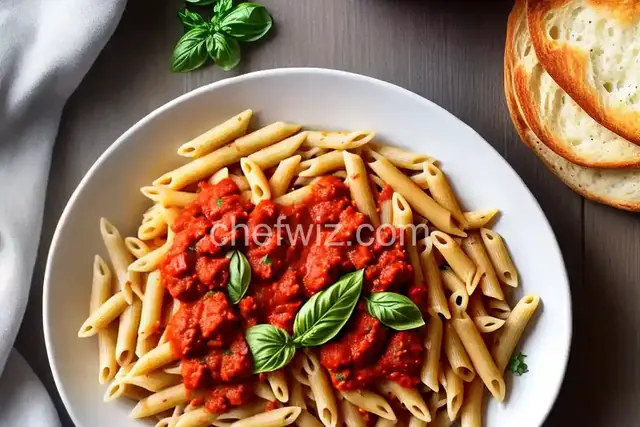 Penne with Marinara Sauce
