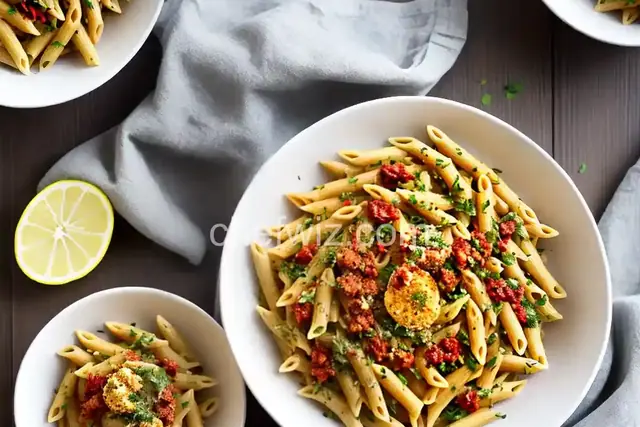 Penne with Sun-Dried Tomato Pesto