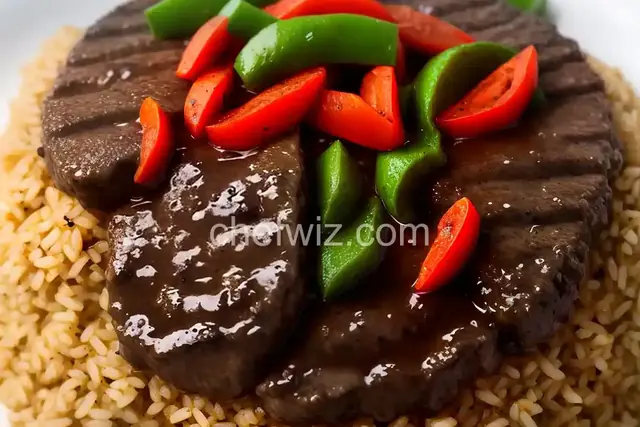 Pepper Steak and Rice