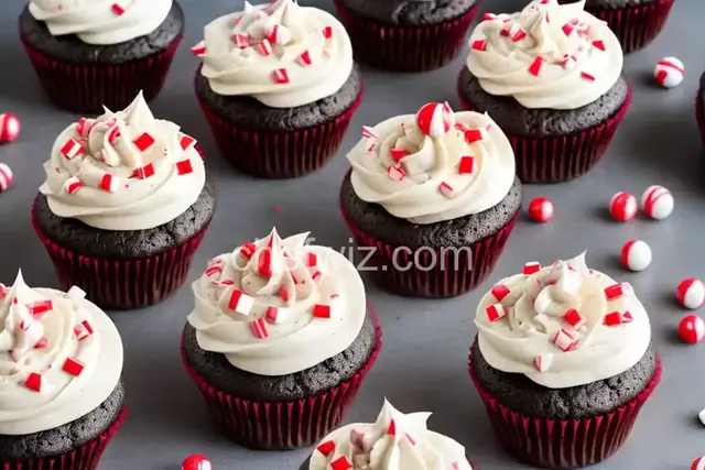 Peppermint Bark Cupcakes