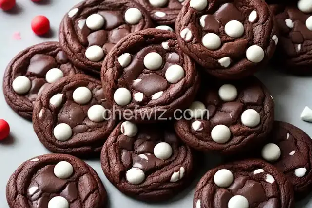 Peppermint Candy Double-Chocolate Cookies