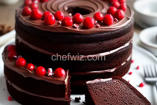 Peppermint Tea Chocolate Cake