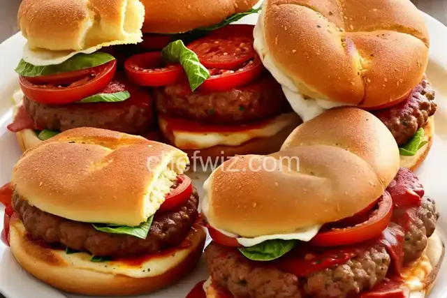 Pepperoni Pizza Burger Bomba