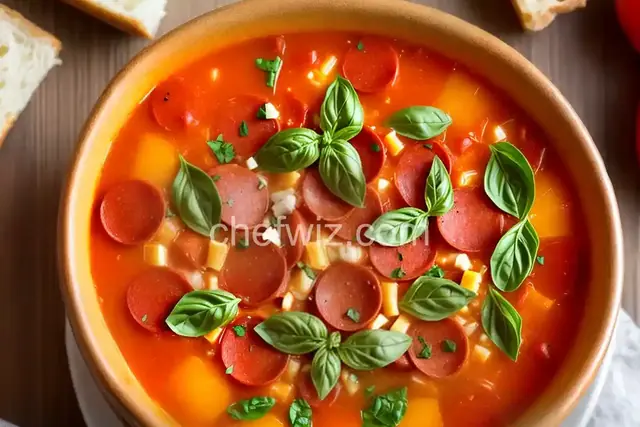Pepperoni Pizza Soup
